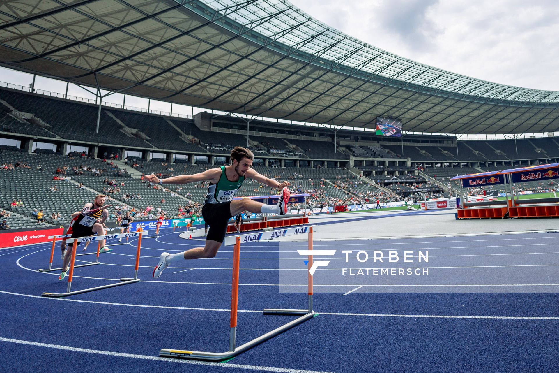 Niclas Jan Kaluza (Eintracht Hildesheim) waehrend der deutschen Leichtathletik-Meisterschaften im Olympiastadion am 25.06.2022 in Berlin